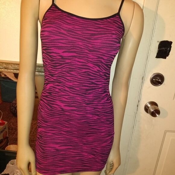 Soho girl pink and black spaghetti strap, size one - Picture 1 of 8